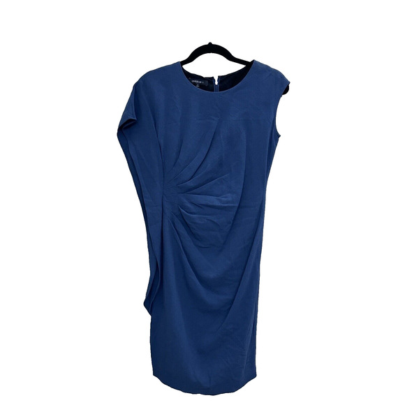 Lafayette 148 Short Sleeve Dress Size 2 Midi Viscose business office - Picture 1 of 8